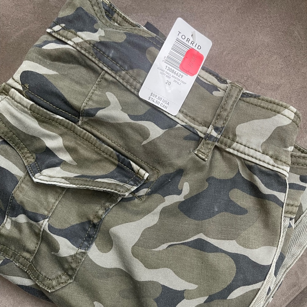 New Camo Crop Pant with tag